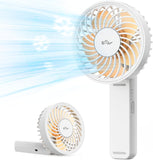 BEAR Handheld Fan DFS-Y03A3, Portable Rechargeable 2000mAh, 3-Speed, Foldable, Quiet, 2–10H Use, 180° Adjustable