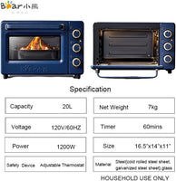 Bear Convection Toaster Oven 21QT/20L Air Fry Oven, DKX-C20R5, 1200W