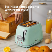 Bear 2-Slice Electric Toaster DSL-P02D5 - Retro Style