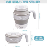 Bear Travel Electric Kettle, Foldable Portable Kettle ZDH-A06M5