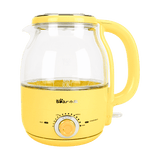 Bear 1.2L Electric Kettle, ZDH-A12R2 , Electric BPA-Free Glass Kettle, Temperature Dial, Keep Warm Function, Cordless 360° Base