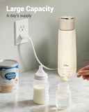 Bear ZDH-C04X1 Milk Warmer, 10oz Fast Baby Bottle Warmer with 4 Precise Temperature Settings, Auto Keep Warm, Portable Water Warmer (110V Only, No Battery)