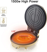 Bear 11.8'' Electric Round Griddle Nonstick Extra 