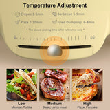 Bear 11.8'' Electric Round Griddle Nonstick Extra