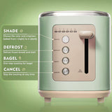 BEAR Toaster DSL-C02A1, 2 Slice with 6-Shade Settings and Bagel, Defrost, Cancel Function