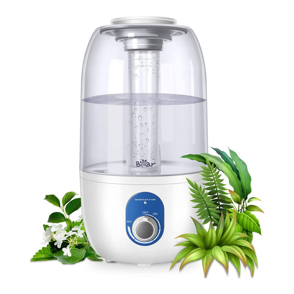 BEAR 3L Cool Mist Humidifier JSQ-A30Y1 for Home Nursery Office Indoor Plants, Quiet Air Humidifier Last up to 25Hours