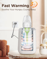 Bear Baby Bottle Warmer NNQ-H05M1 for Breastmilk & Formula, Water Bath Heat, Auto Shut-Off