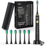 Bear Sonic Electric Toothbrush DYS-K02J3 5 Mode 6 Brush Heads & Travel Case, One Charge for 60 Days