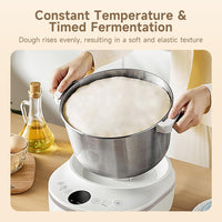 Dough Maker with Ferment Function, Microcomputer Timing, Face-up Touch Panel, 4.5Qt