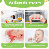 Bear Baby Fruit Food Feeder & Mini Freezer Nibble Tray Combo, 2 Pack