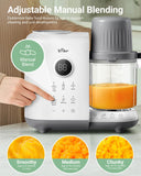 Bear 2025 Baby Food Maker SJJ-M03P1 , 2-Layer Steamer & Blender with Bottle Warmer, Sterilizer & Auto-Clean, BPA-Free