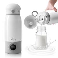 Bear Portable Bottle Warmer TNQ-E05P8, 17oz Fast Heating Baby Milk Warmer with Precise Temp Control & Long Battery Life