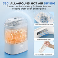 Baby Bottle Sterilizer & Dryer, 2-Layer Electric Steam All-in-One with HEPA Filter XDG-B05V1