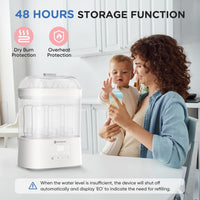Baby Bottle Sterilizer & Dryer, 2-Layer Electric Steam All-in-One with HEPA Filter XDG-B05V1