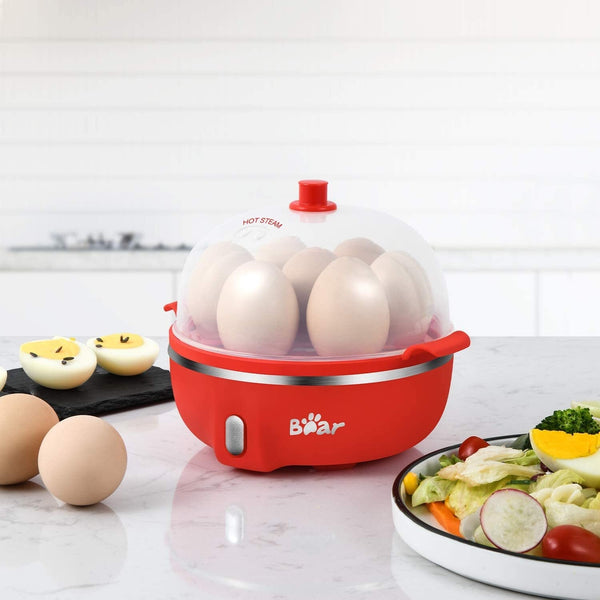 Electric Egg Cooker 7-Capacity BPA-Free Hard-Boiled Egg Maker with