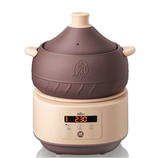 Bear Multi-function Electric Steam Cooker, Yunnan Steam Chicken Soup  Steamer Ceramics, DQG-A30C1 New Natural Ceramics Cooking Method, 3L