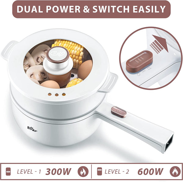 Double early adopt  Bear Multi-function Electric Steam Cooker Electric  Steamer DQG-A30C1 No Water Needed Distilled Cooking 3L