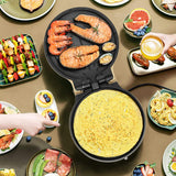 Bear 11.8'' Electric Round Griddle Nonstick Extra 