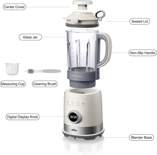 Bear 700W Professional Countertop Blender for Shakes and Smoothies with  40oz Blender Cup 