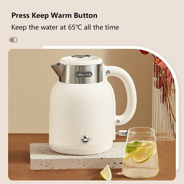 Bear ZDH-C15C1 Electric Kettle with Keep Warm Function, Auto Shut