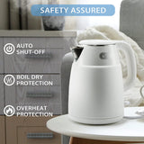 Bear Electric Kettle, ZDH-Q15U8, 1.5L Stainless Steel , 1500W with Auto Shut Off & Dry Protection